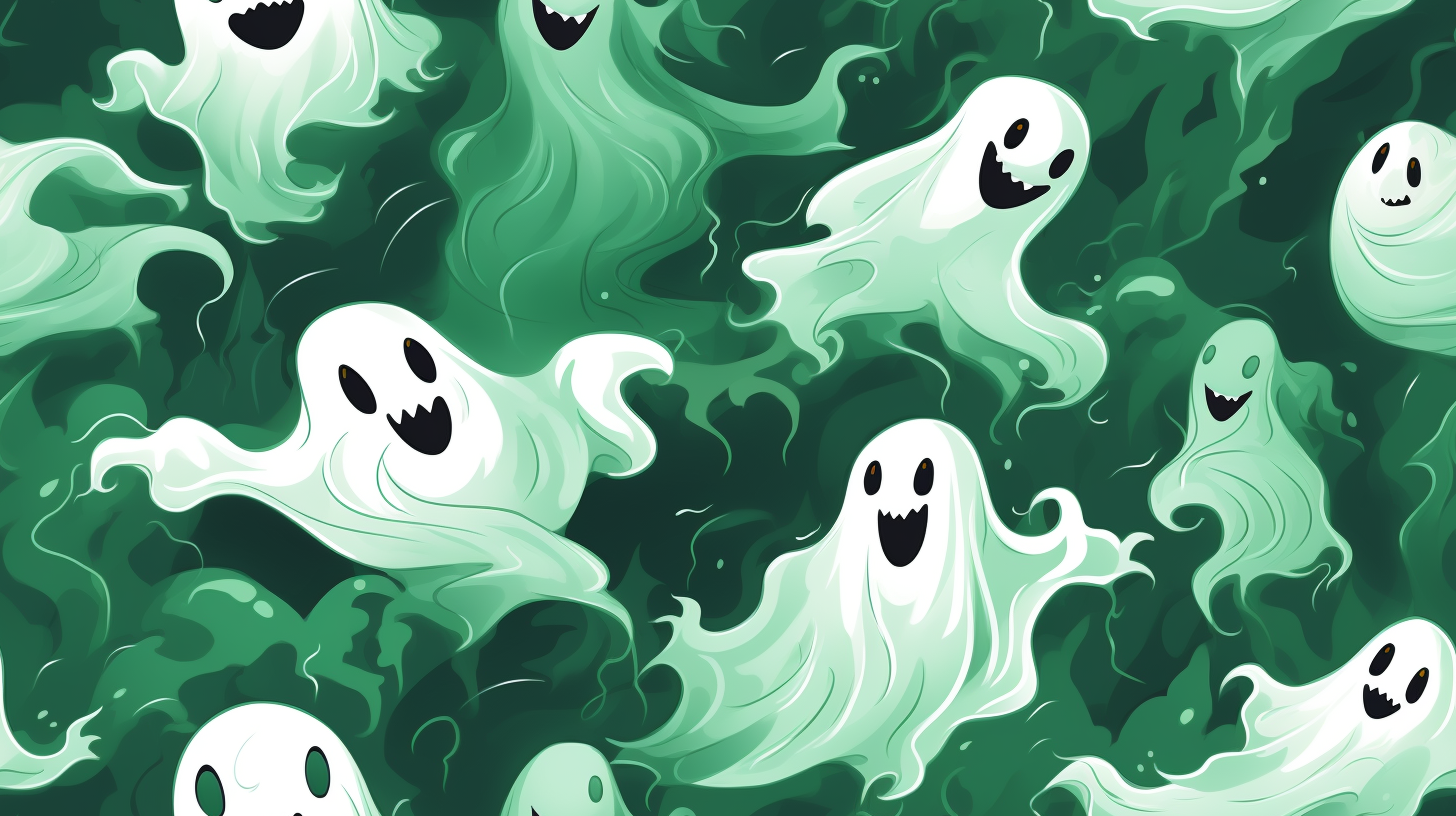 Halloween ghosts background