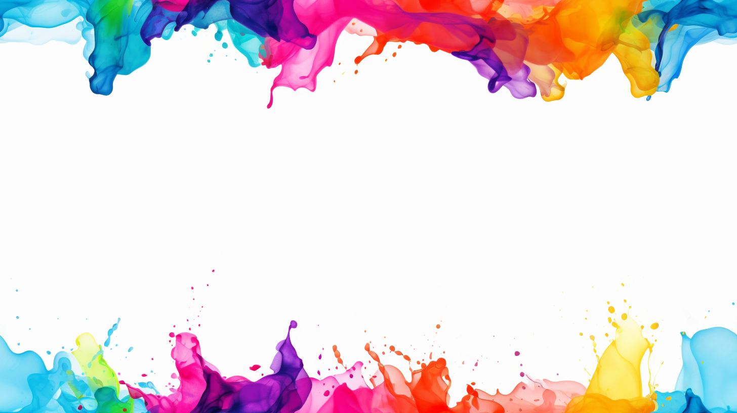 Vibrant rainbow splash